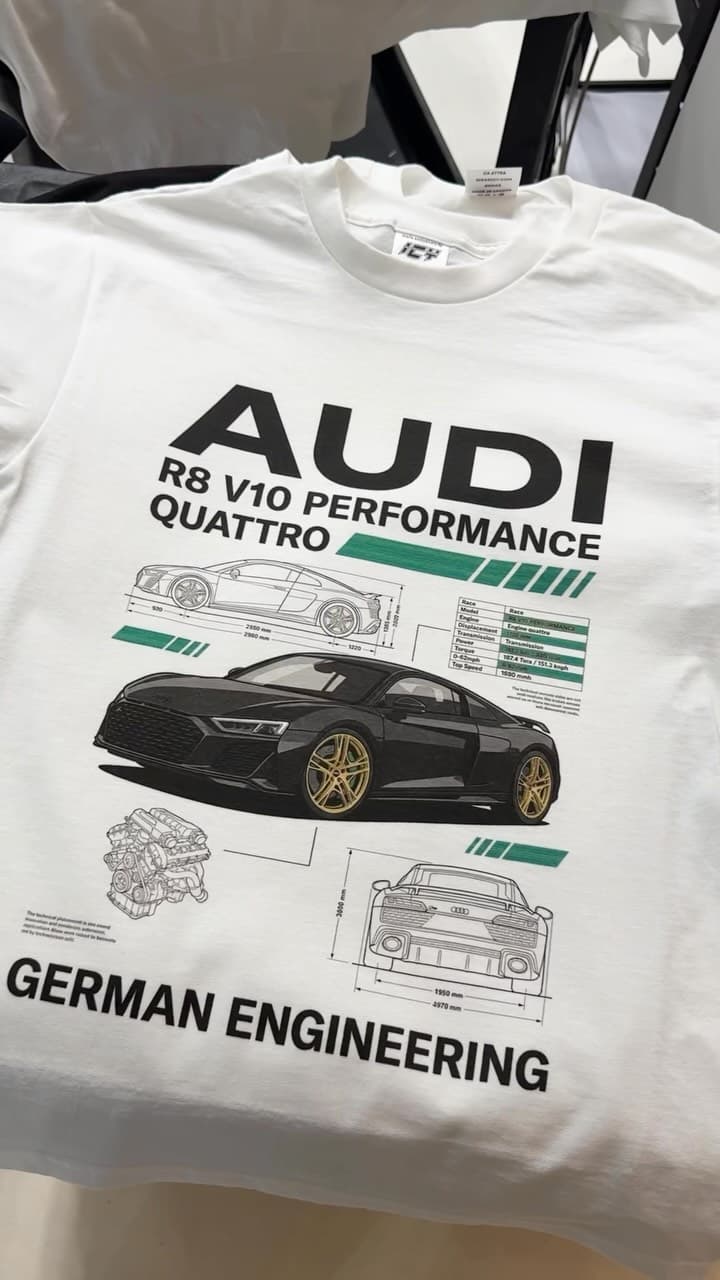 A finished custom print at ICY